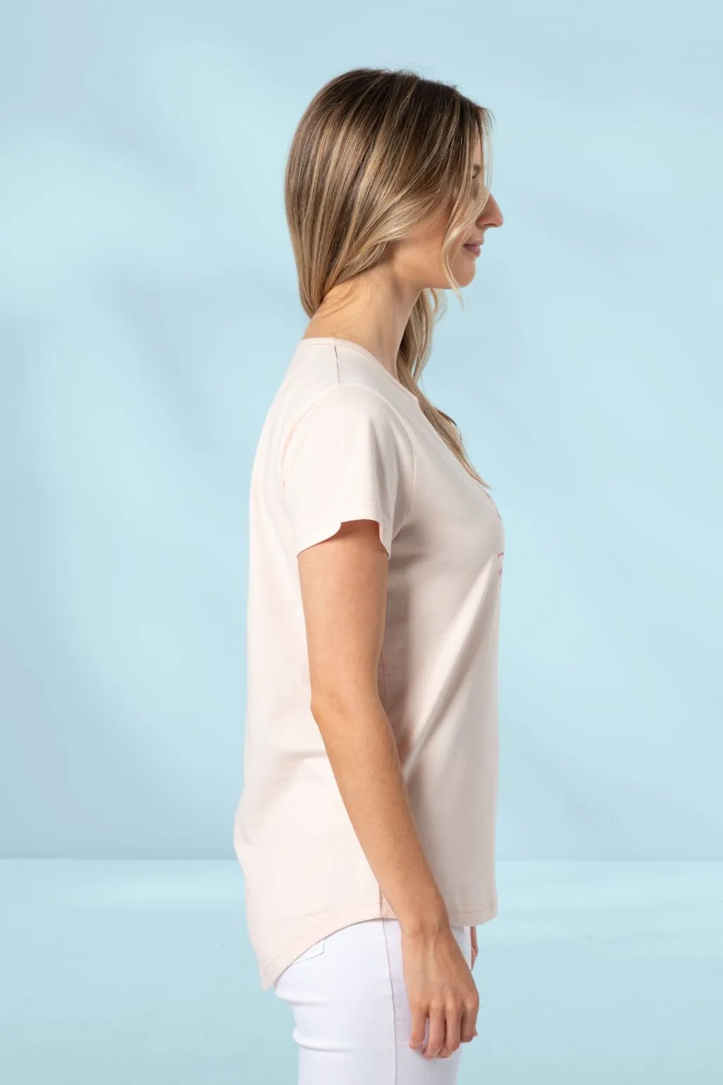 Stella and Gemma Jolie Ruby Rose T-Shirt Blush
