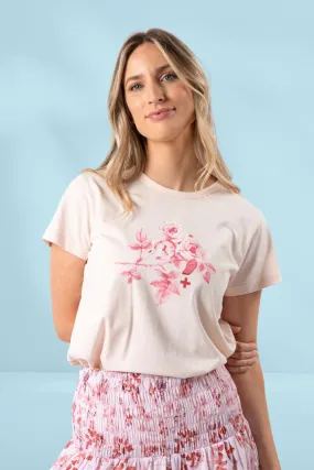 Stella and Gemma Jolie Ruby Rose T-Shirt Blush