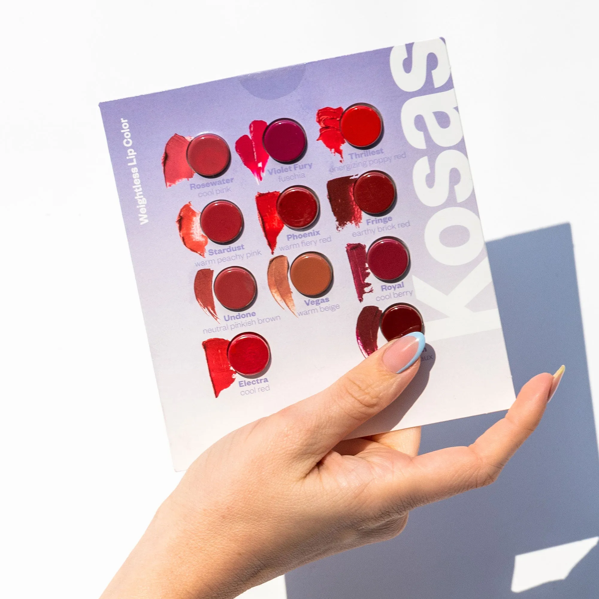 Weightless Lipstick - Sample Card